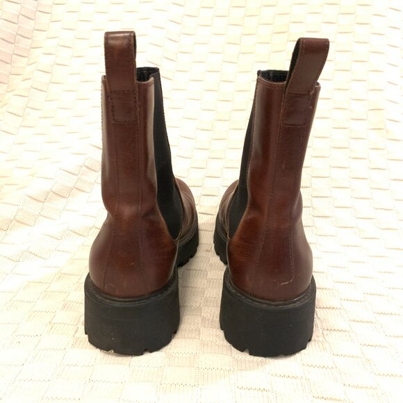 Vagabond Lug Sole Chelsea Boots, Brown, Size 39 - Picture 4 of 12